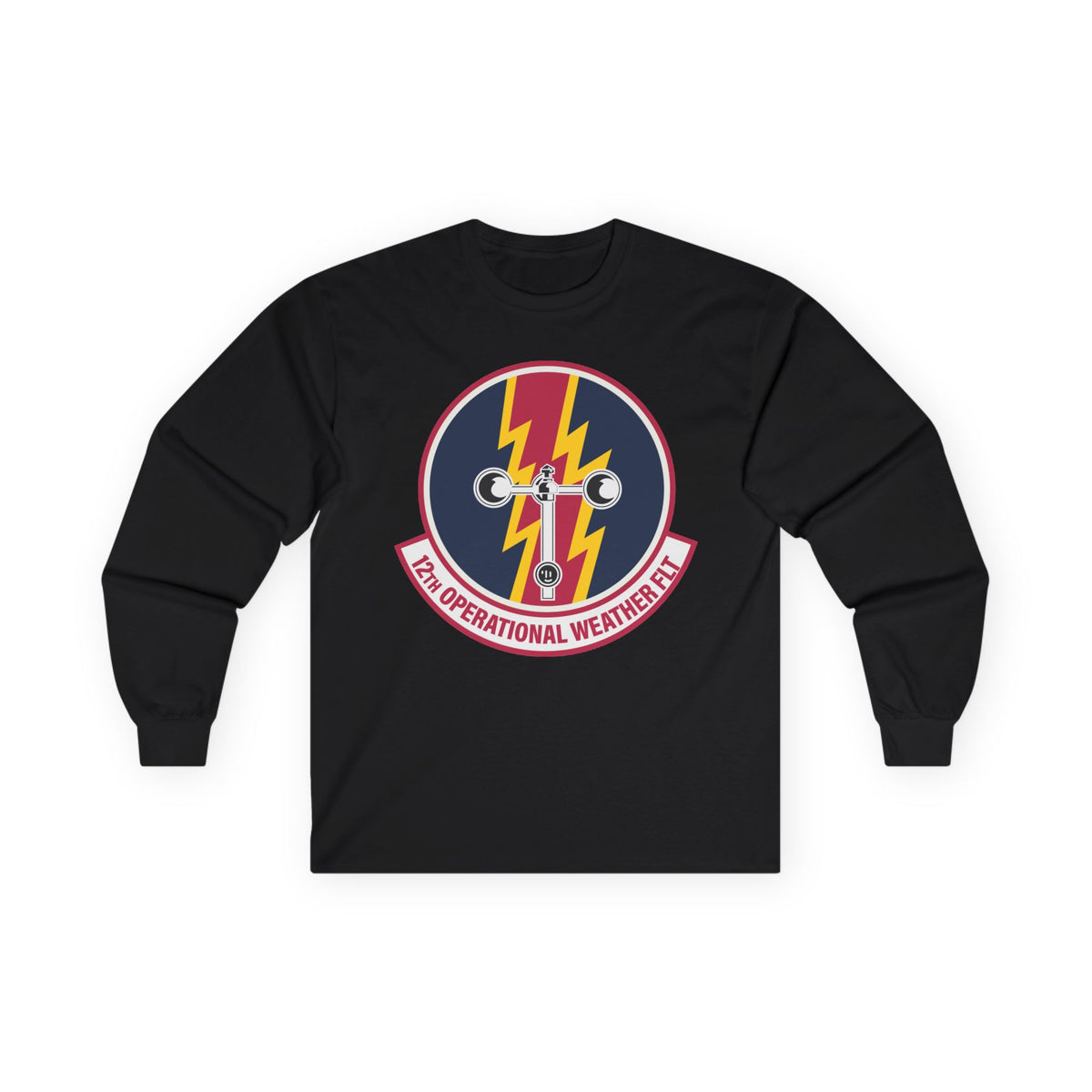 Unisex Ultra Cotton Long Sleeve Tee - USAF - 12th Operational Weather Flight wo txt