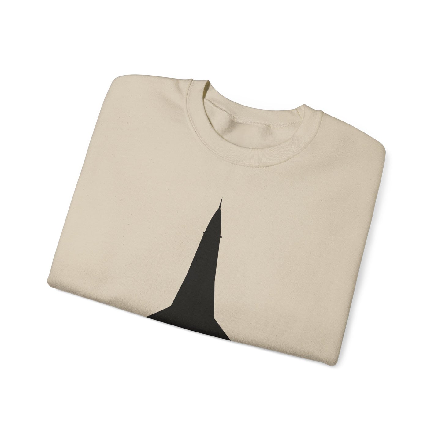 Crewneck Sweatshirt - Aircraft - F-16 -Top - Black wo Txt X 300