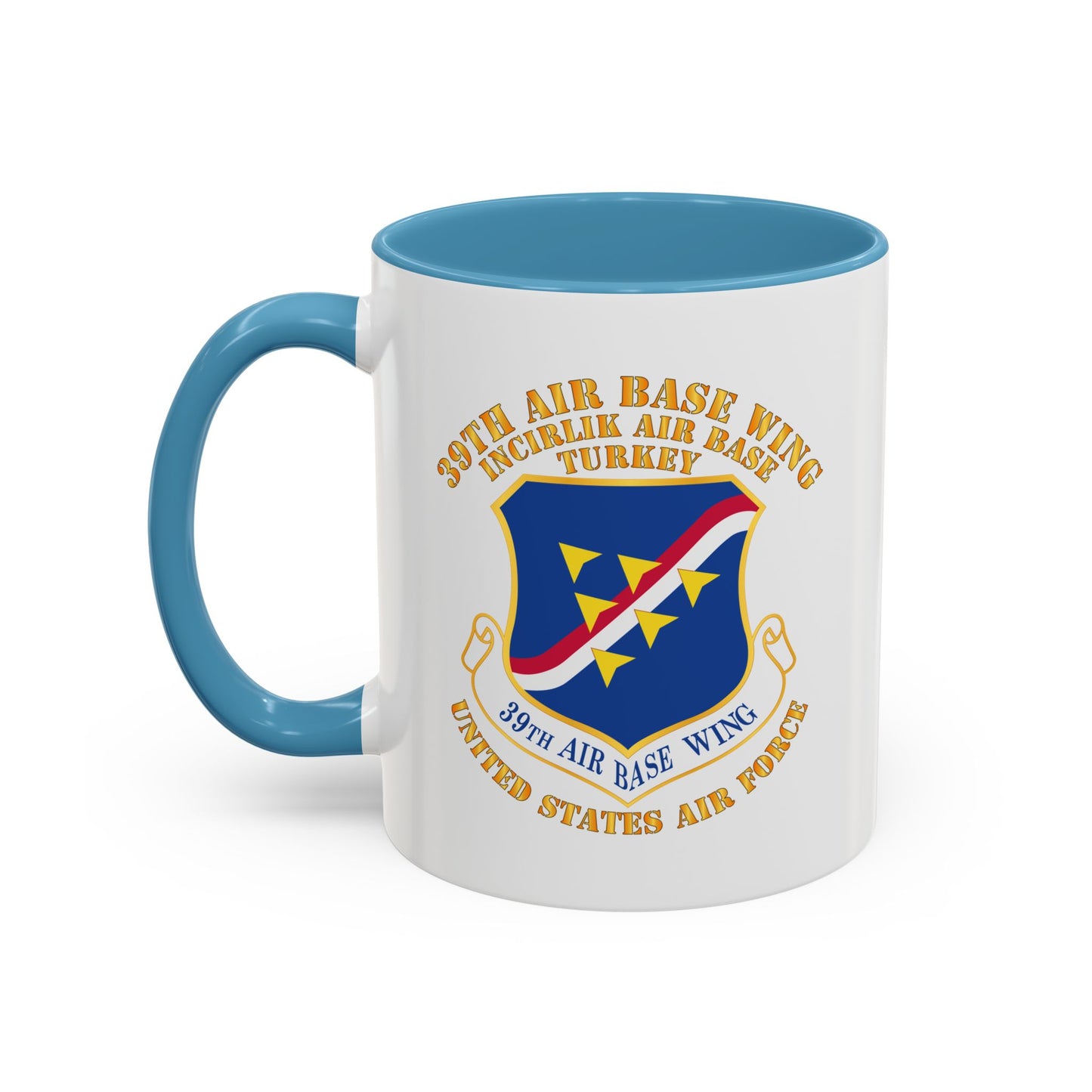 Accent Coffee Mug (11oz & 15oz) - USAF - 39th Airbase Wing - 3rd AF - Incirlik Air Base - Turkey