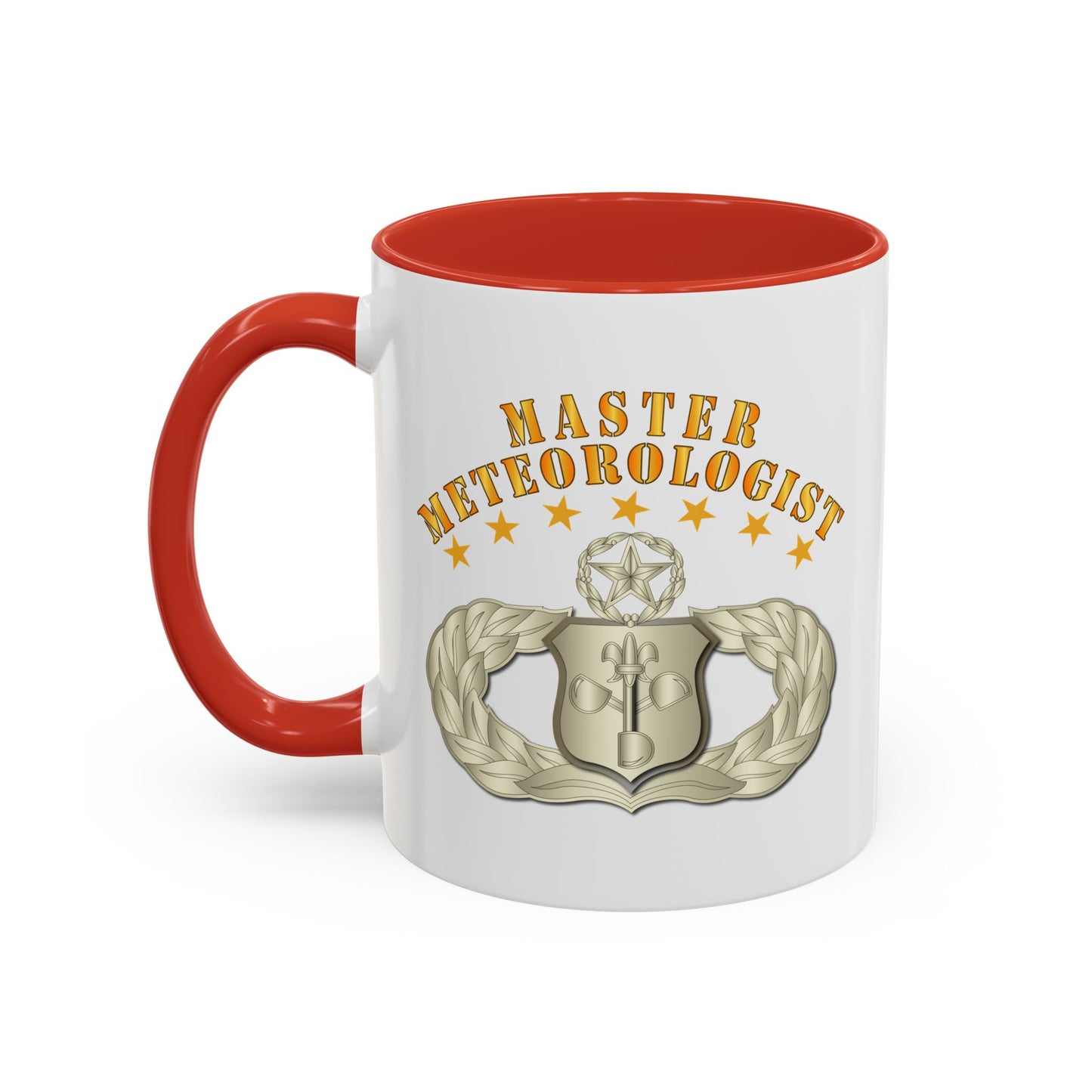 Accent Coffee Mug (11oz & 15oz) - USAF - Meteorologist - Master Badge wo DS