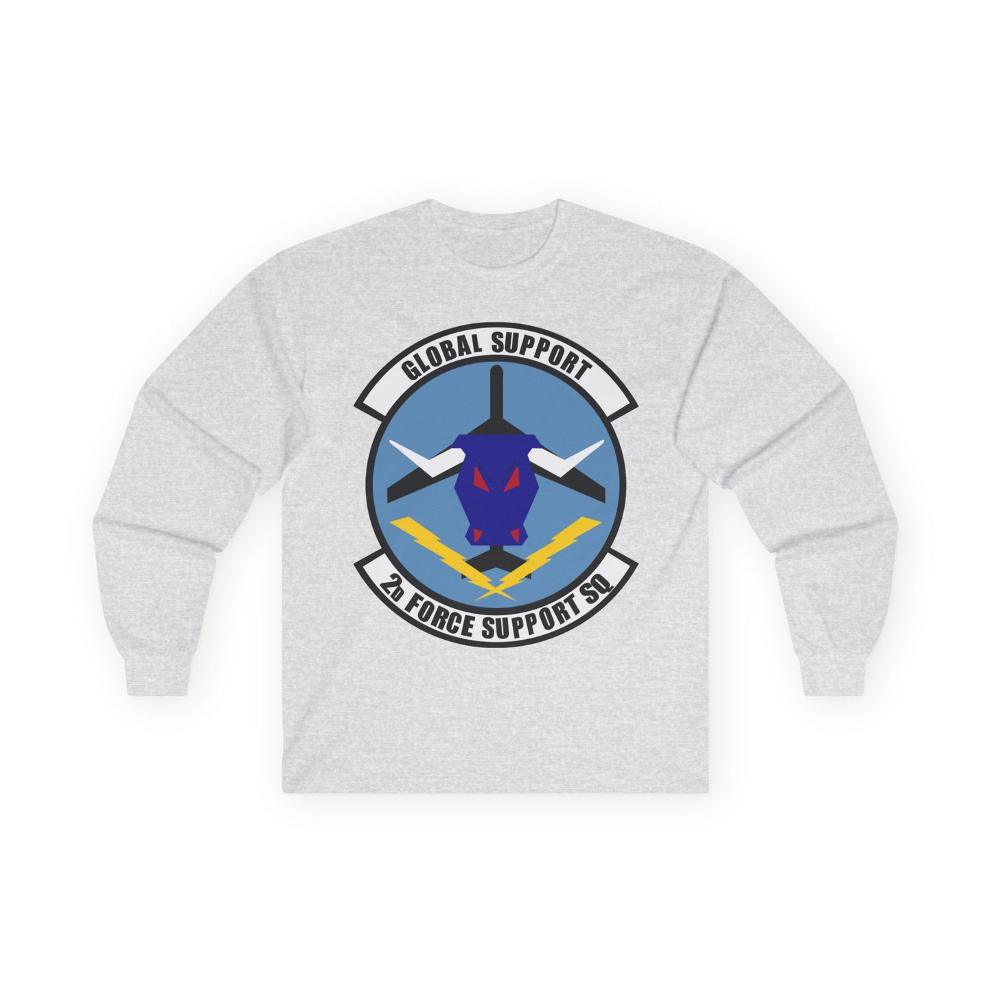 Unisex Ultra Cotton Long Sleeve Tee - USAF - 2d  Force Support Squadron wo txt