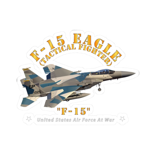 Kiss-Cut Stickers - USAF - F15 Eagle - F15