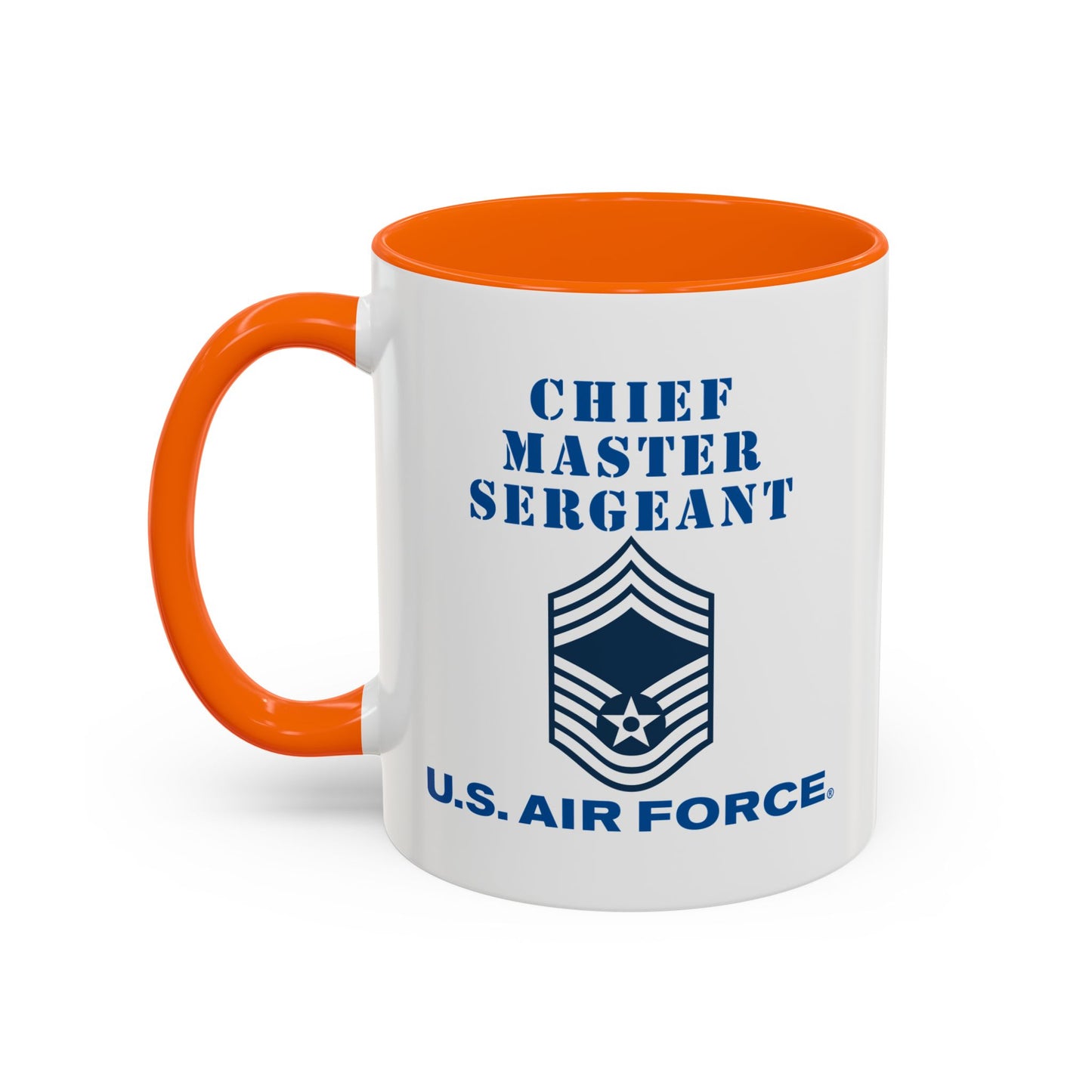 Accent Coffee Mug (11oz & 15oz) - USAF - Chief Master Sergeant (E9a) - 2020 - US Air Force w Text X 300