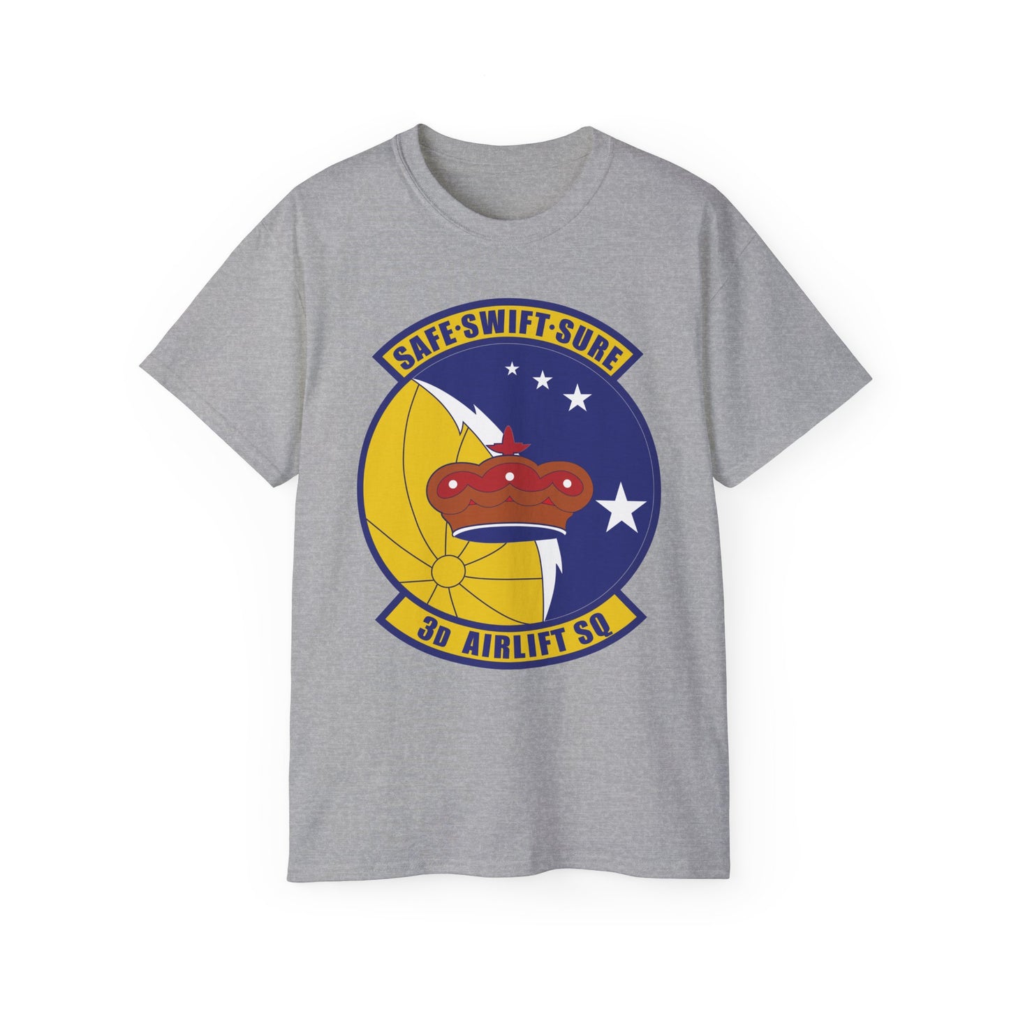 Unisex Ultra Cotton Tee - USAF - 3rd Airlift Squadron wo txt