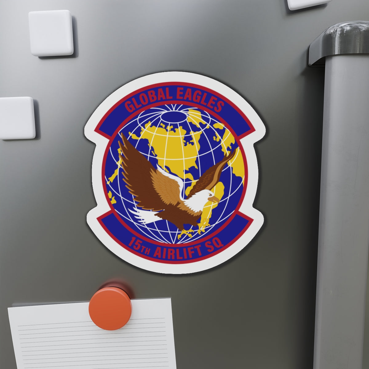 Die-Cut Magnet - USAF - 15th Airlift Squadron wo txt