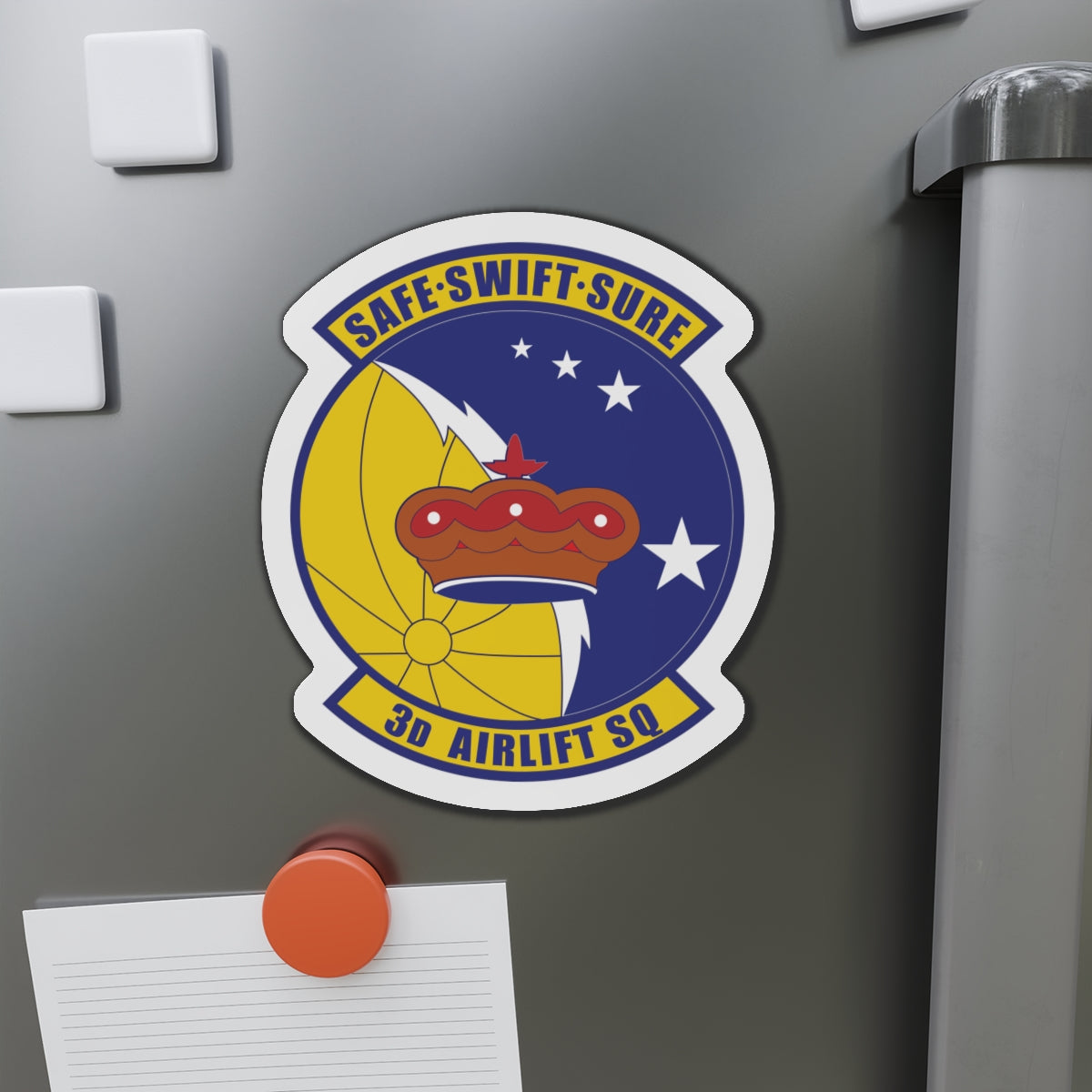 Die-Cut Magnet - USAF - 3rd Airlift Squadron wo txt