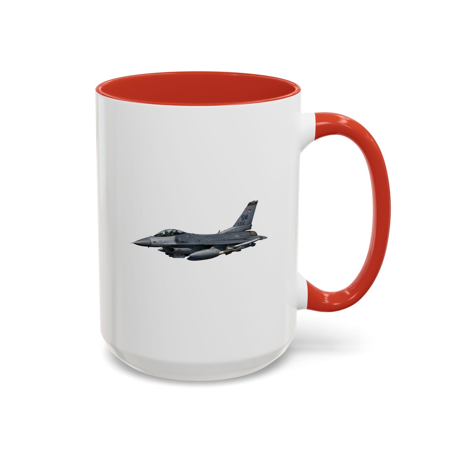 Accent Coffee Mug (11oz & 15oz) - USAF - F-16 Fighting Falcon wo txt X 300