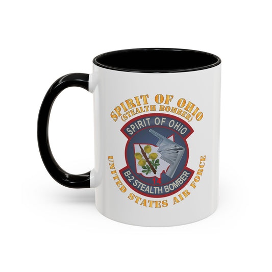 Accent Coffee Mug (11oz & 15oz) - USAF - B2 - Spirit of Ohio - Stealth Bomber X 300