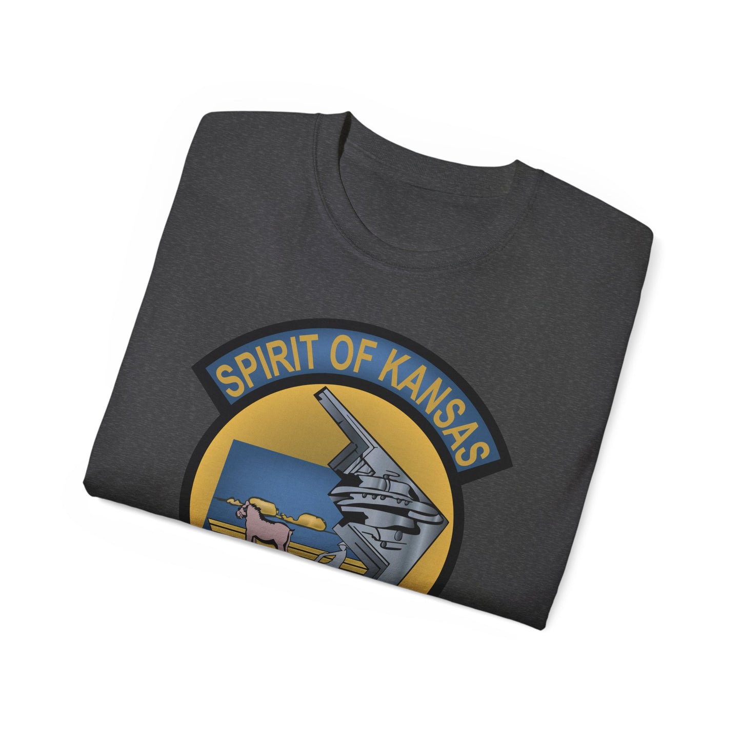 Unisex Ultra Cotton Tee - USAF - B2 - Spirit of Kansas - Stealth Bomber wo txt X 300