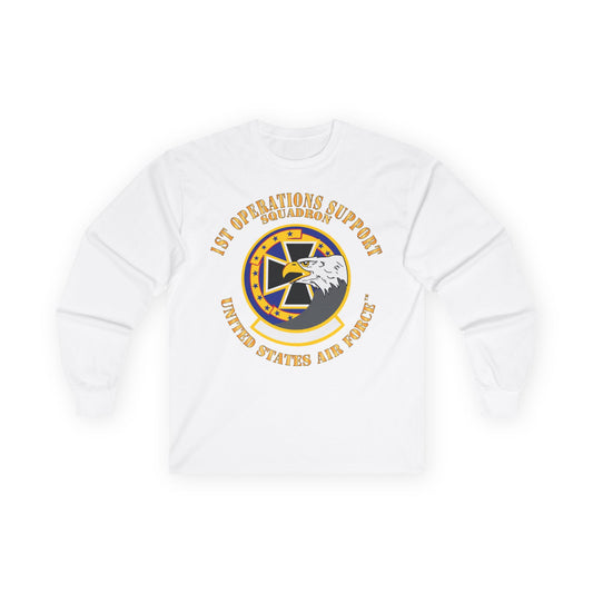 Unisex Ultra Cotton Long Sleeve Tee - USAF - 1st Operations Support Squadron