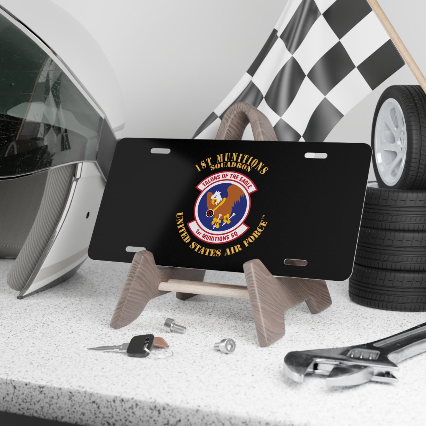 License Plate - USAF - 1st Munitions Squadron (ACC)