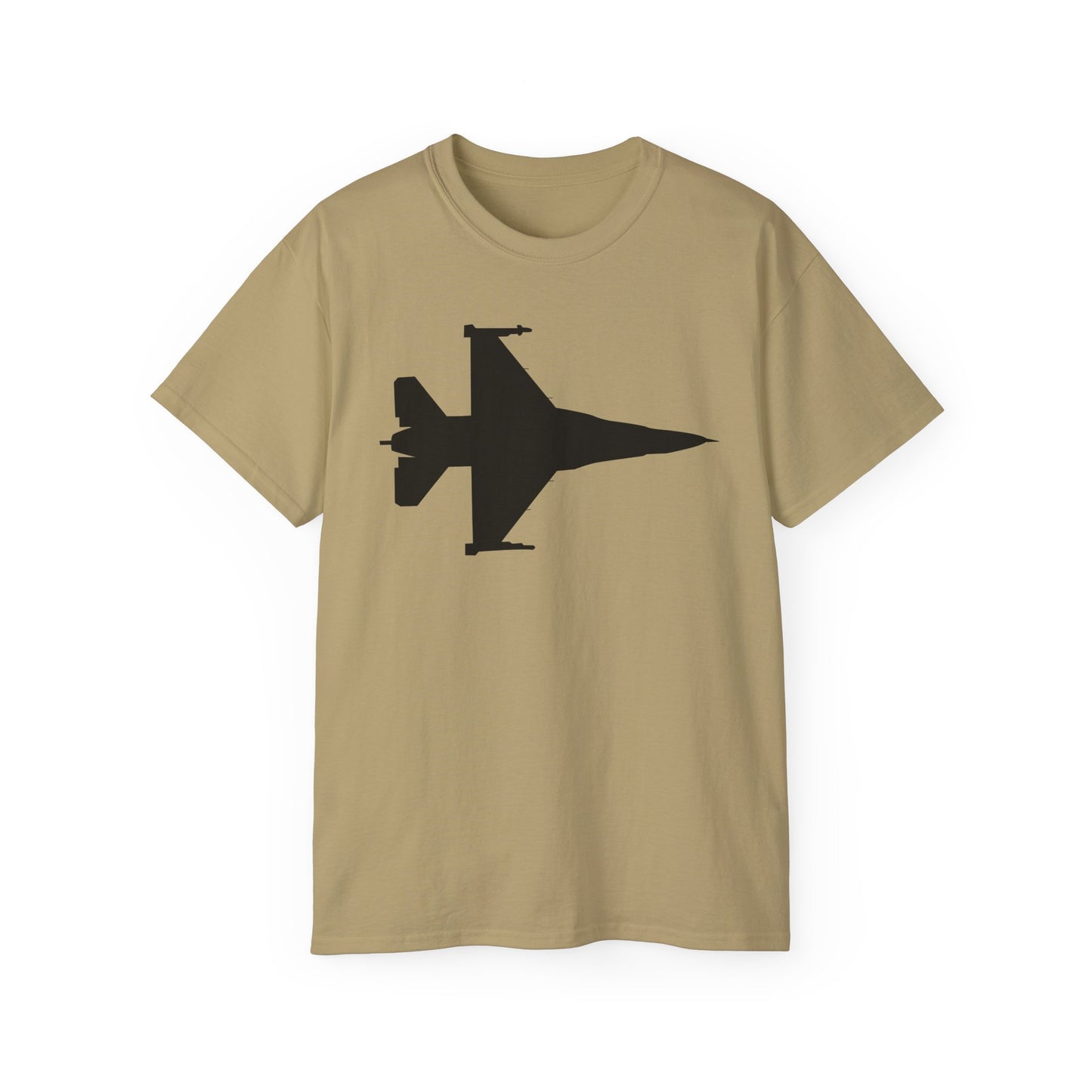 Unisex Ultra Cotton Tee - Aircraft - F-16 -Top - Silhouette - wo Txt X 300