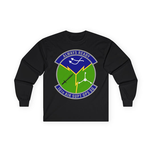 Unisex Ultra Cotton Long Sleeve Tee - USAF - 10th Air Support Operations Squadron wo txt