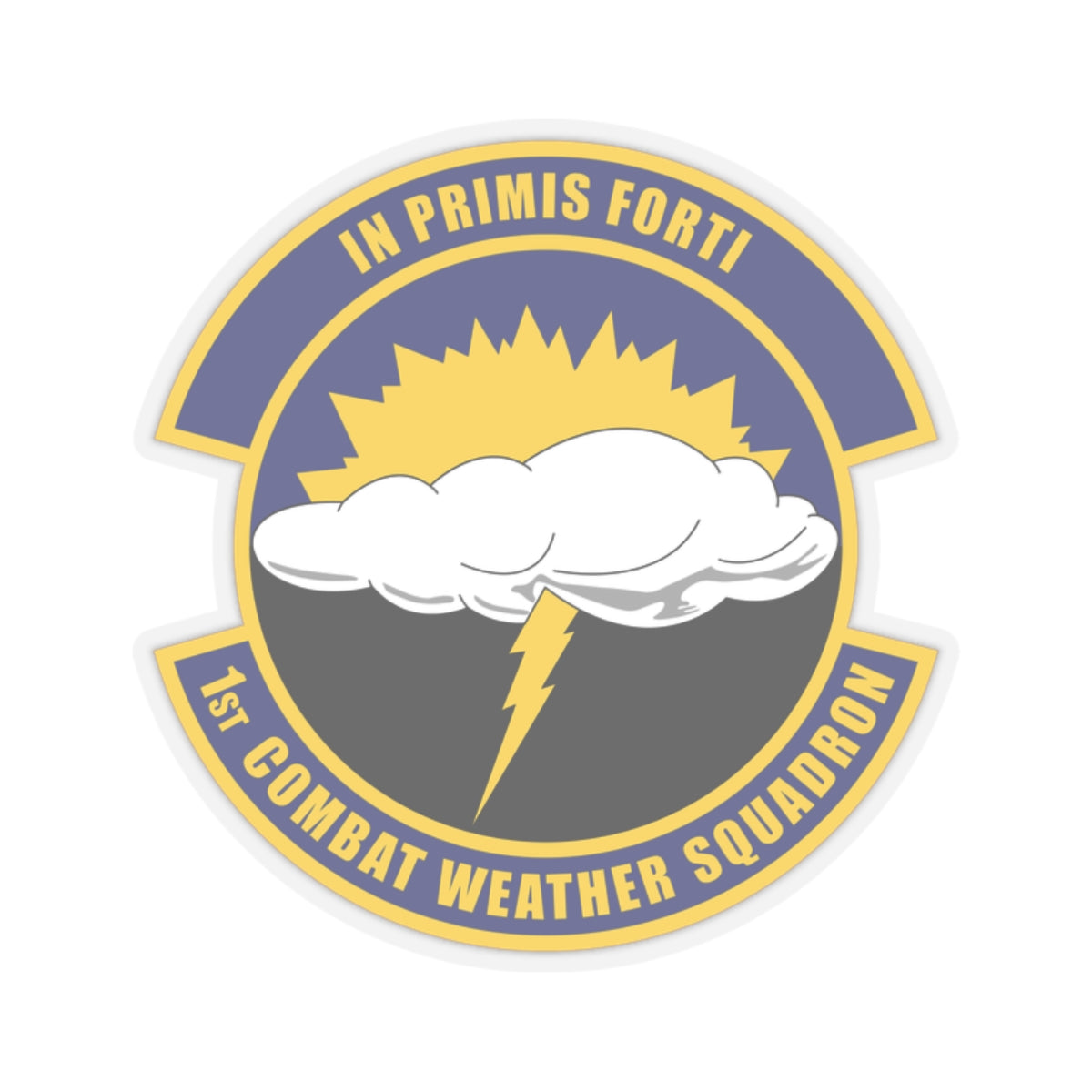 Kiss-Cut Stickers - USAF - 1st Combat Weather Squadron (PACAF) wo txt