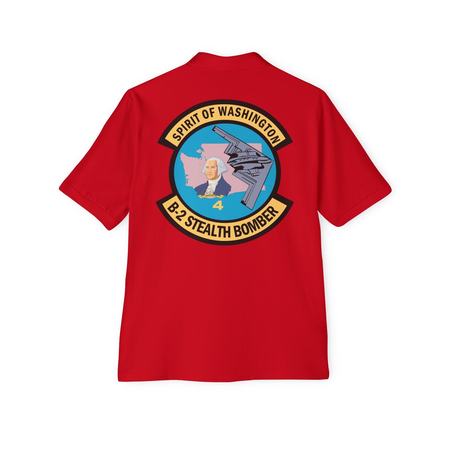 Men's Piqué Polo - USAF - B2 - Spirit of Washington - Stealth Bomber wo txt X 300