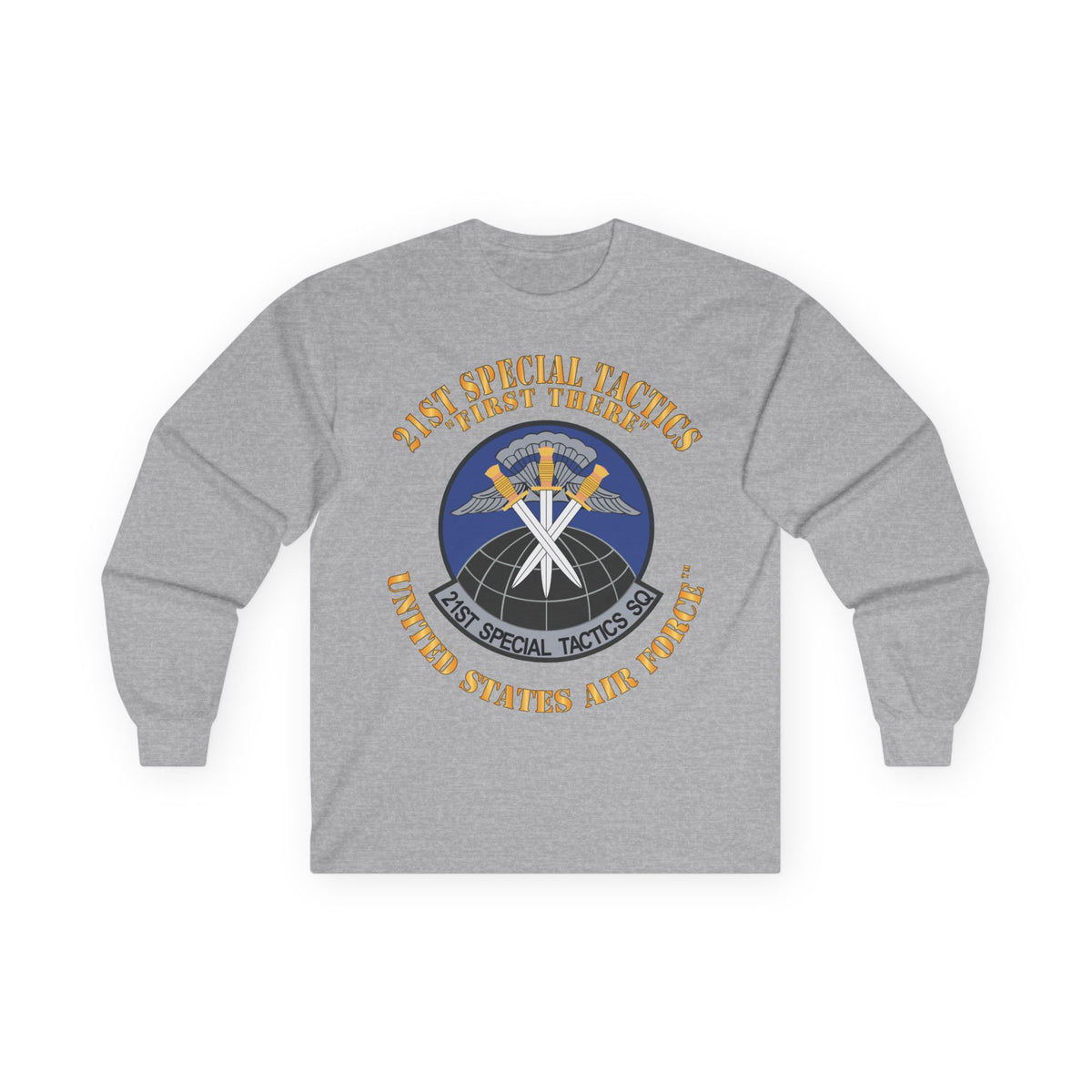 Unisex Ultra Cotton Long Sleeve Tee - USAF - 21st Special Tactics Squadron - First There