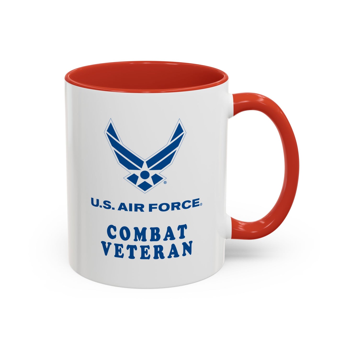 Accent Coffee Mug (11oz & 15oz) - USAF - Air Force - Combat Veteran X 300