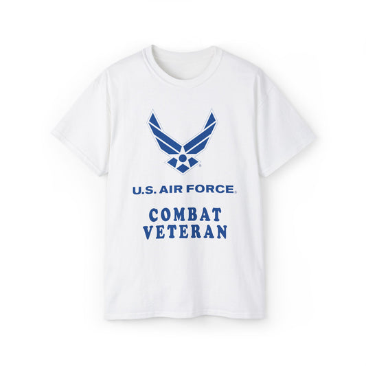 Unisex Ultra Cotton Tee - USAF - Air Force - Combat Veteran X 300