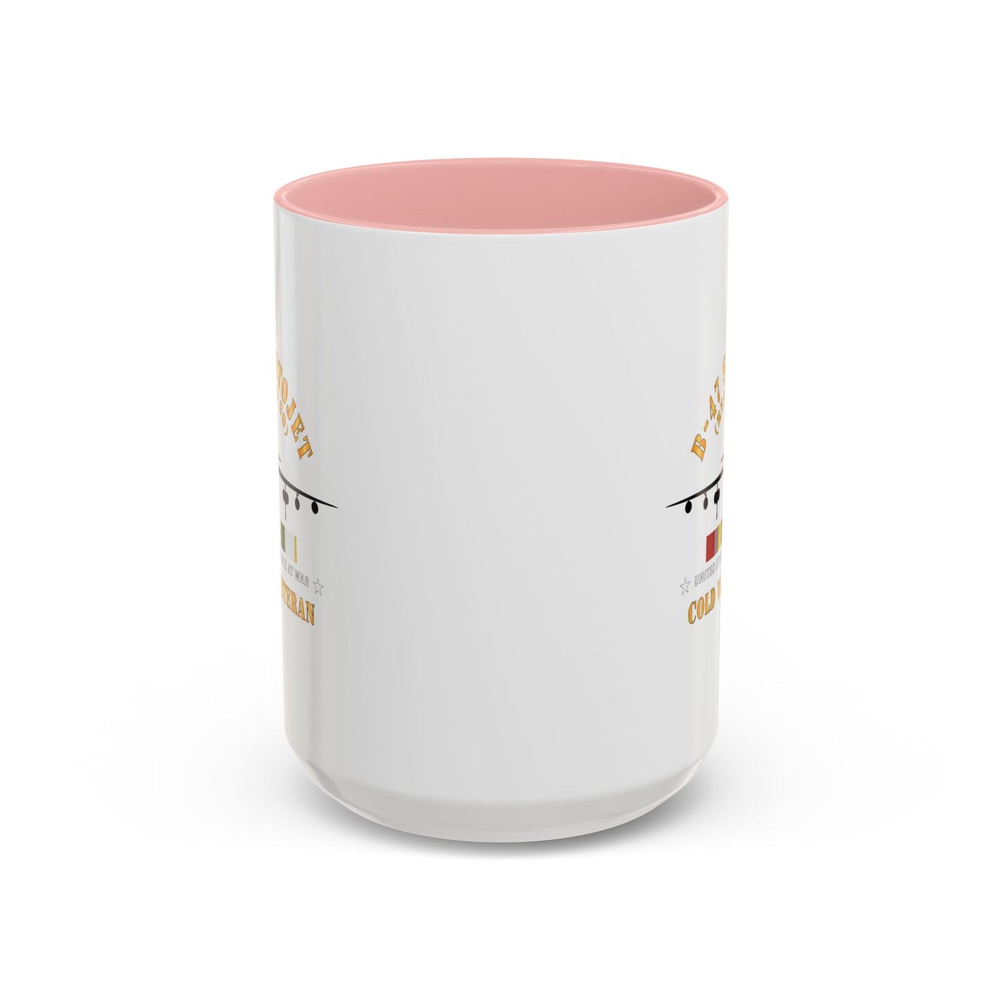 Accent Coffee Mug (11oz & 15oz) - USAF - B-47 Stratojet - Ready to Go - Silhouette - Cold War Veteran X 300