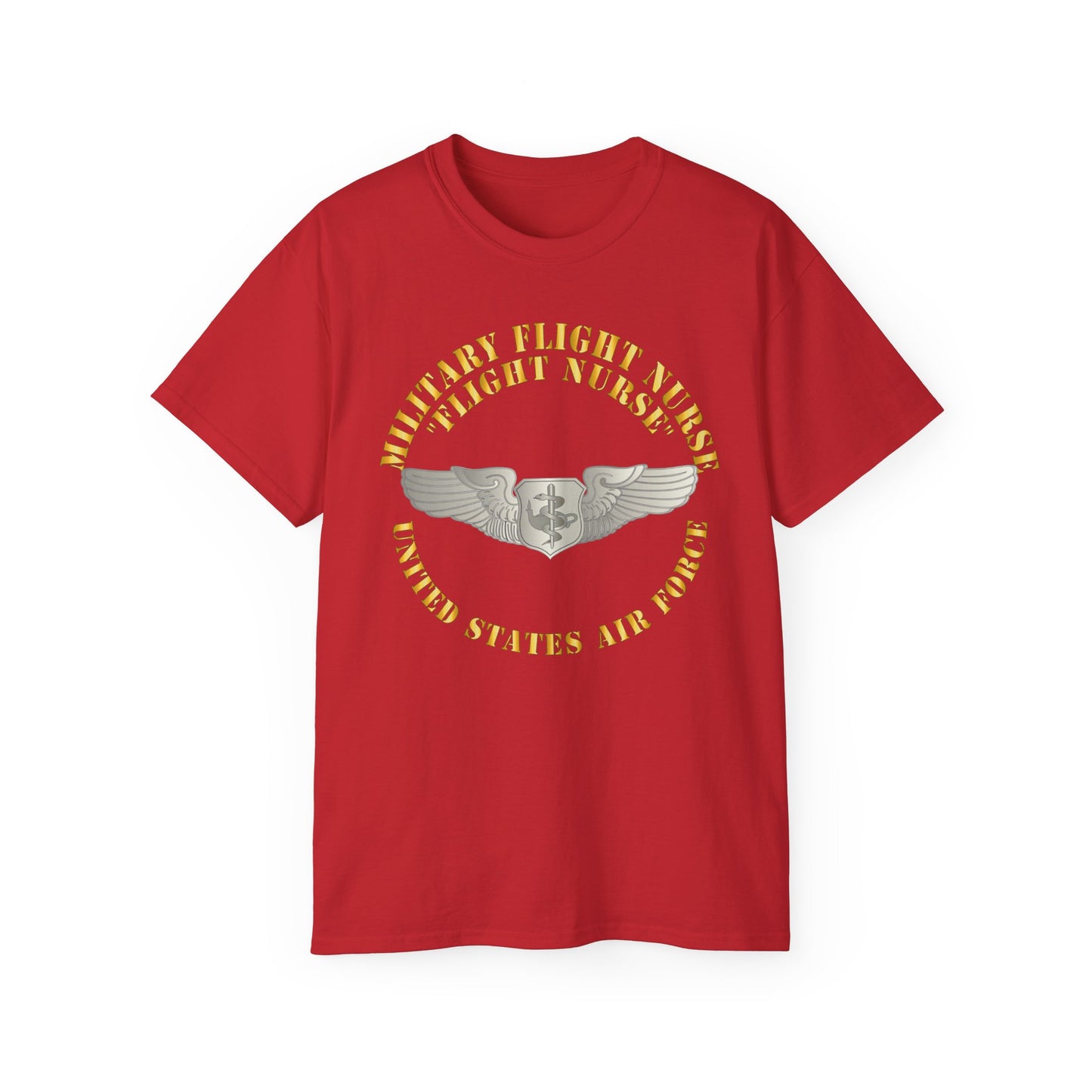 Unisex Ultra Cotton Tee - USAF - Military Flight Nurse - Flight Nurse - Basic