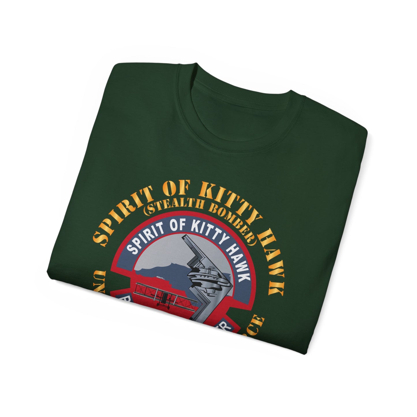 Unisex Ultra Cotton Tee - USAF - B2 - Spirit of Kitty Hawk - Stealth Bomber X 300