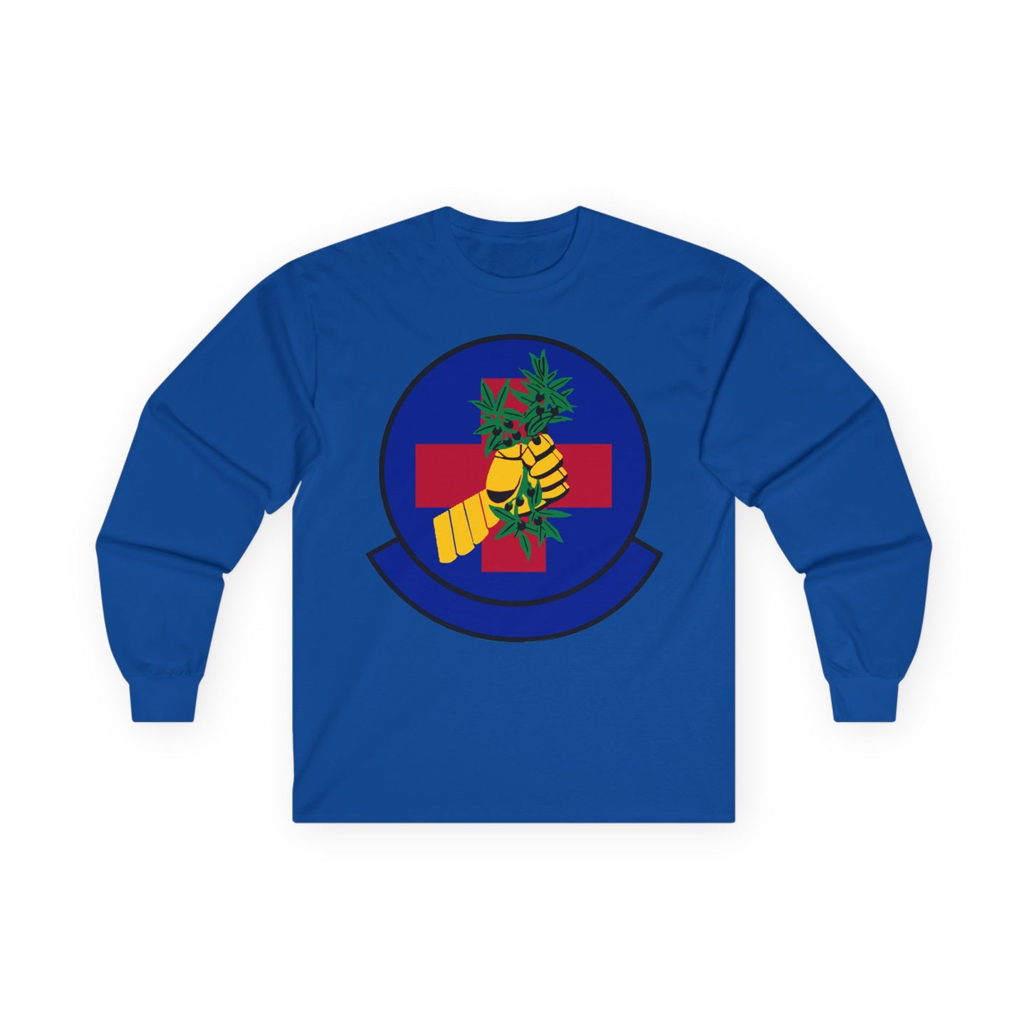 Unisex Ultra Cotton Long Sleeve Tee - USAF - 2nd Healthcare Operations Squadron wo txt