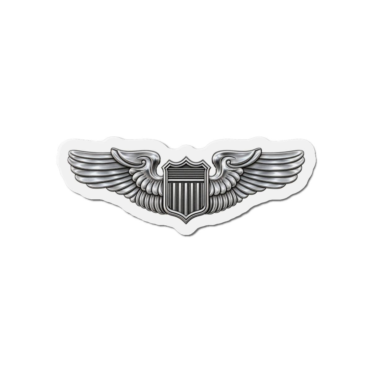 Die-Cut Magnet - USAF - Basic Pilot Badge wo Txt - 3D - Enhanced
