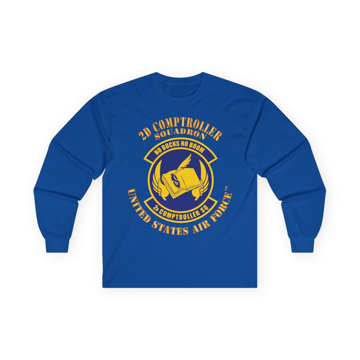 Unisex Ultra Cotton Long Sleeve Tee - USAF - 2d Comptroller Squadron