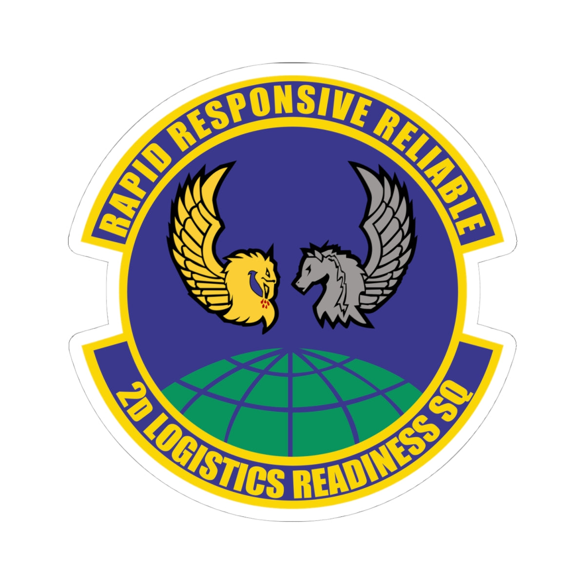 Kiss-Cut Stickers - USAF - 2d Logistics Readiness Squadron wo txt