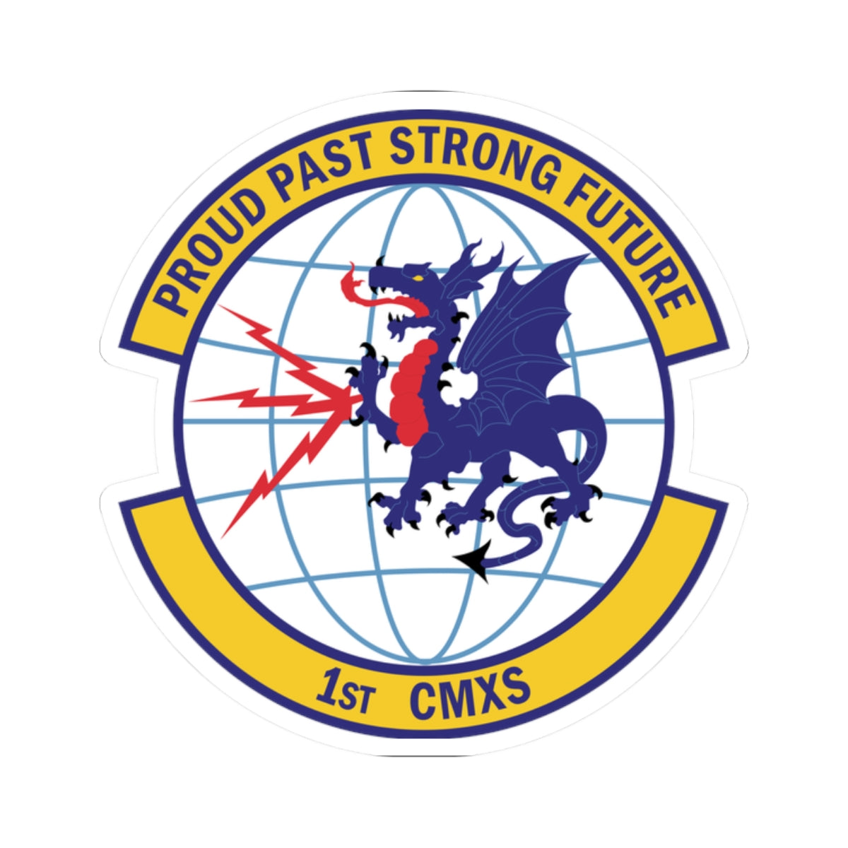 Kiss-Cut Stickers - USAF - 1st Communications Maintenance Squadron(USAFE) wo txt