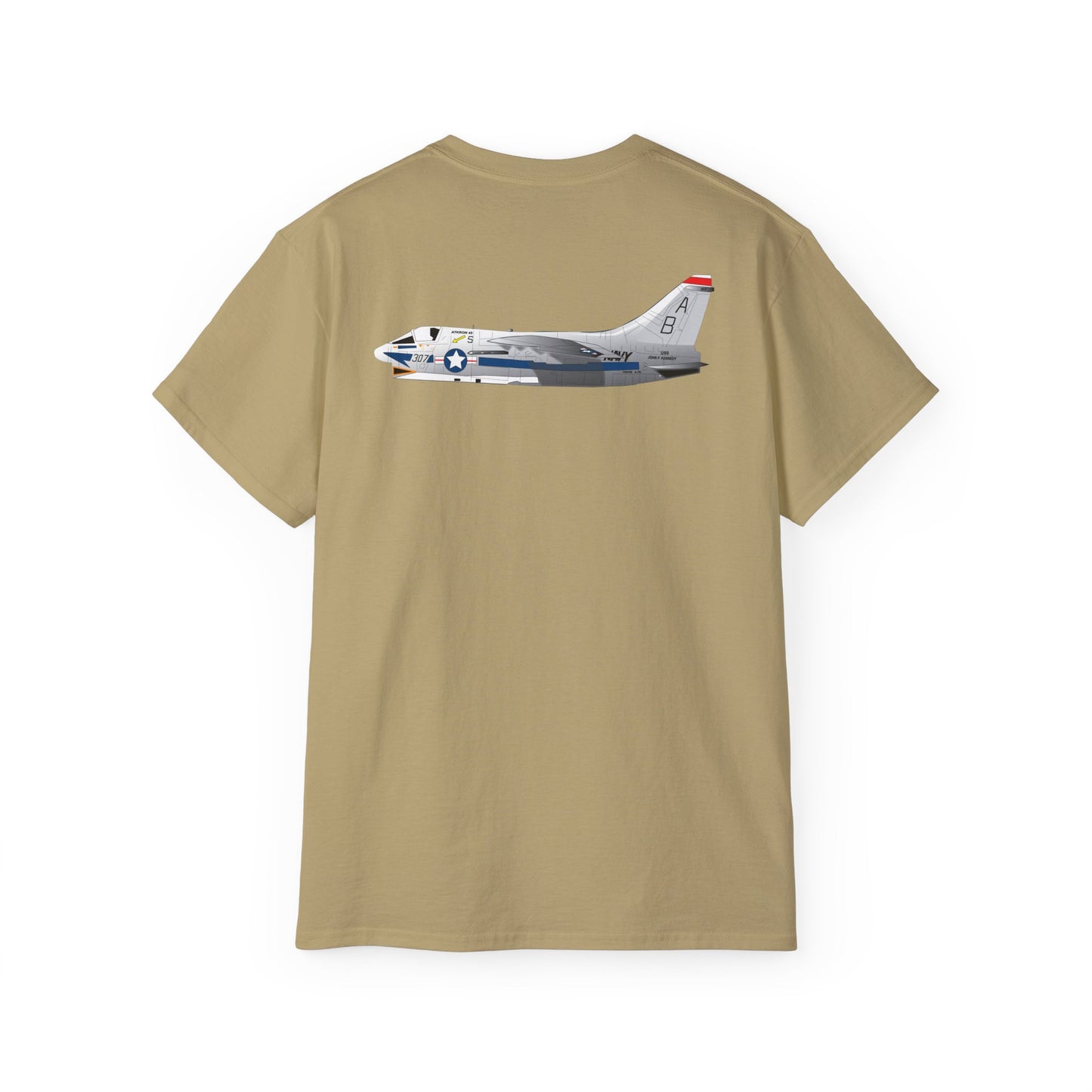 Unisex Ultra Cotton Tee - Aircraft - Navy - A-7B Corsair II - Side X 300