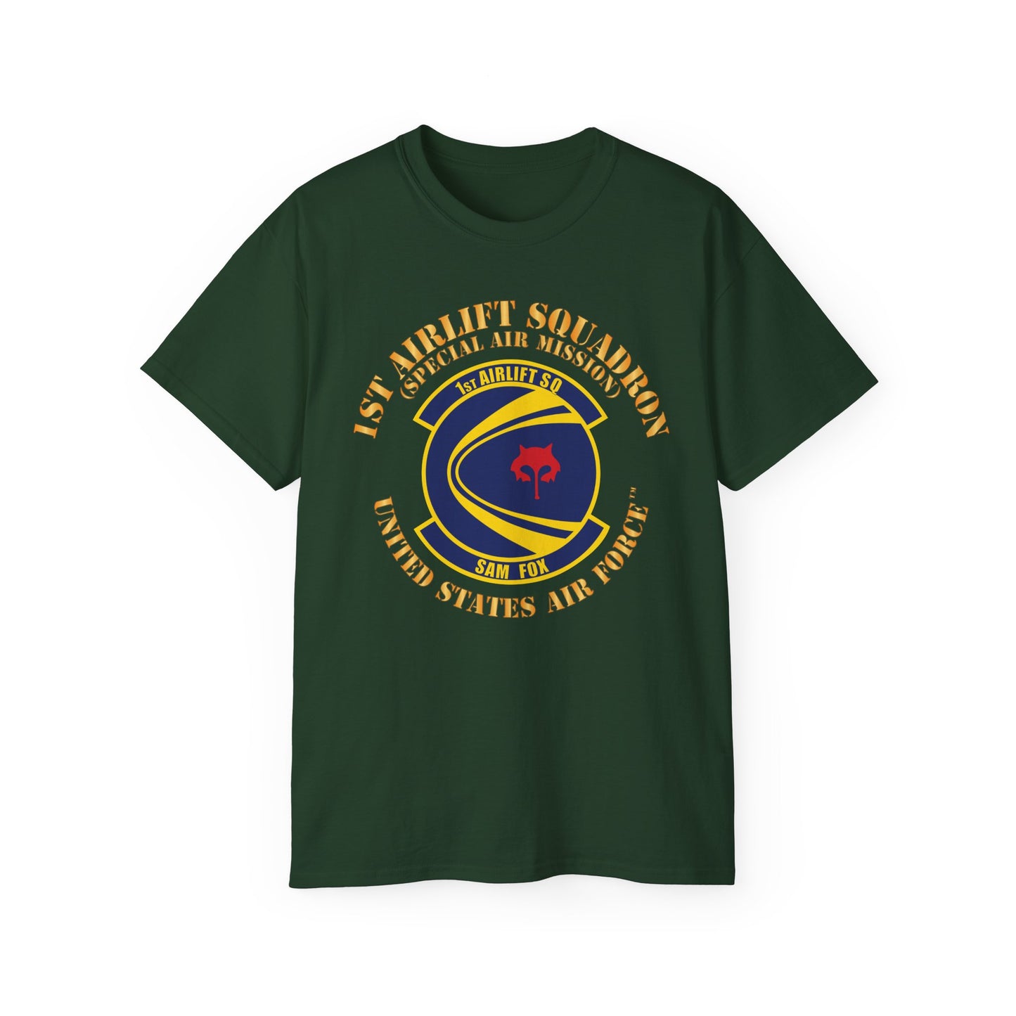 Unisex Ultra Cotton Tee - USAF - 1st Airlift Squadron X 300