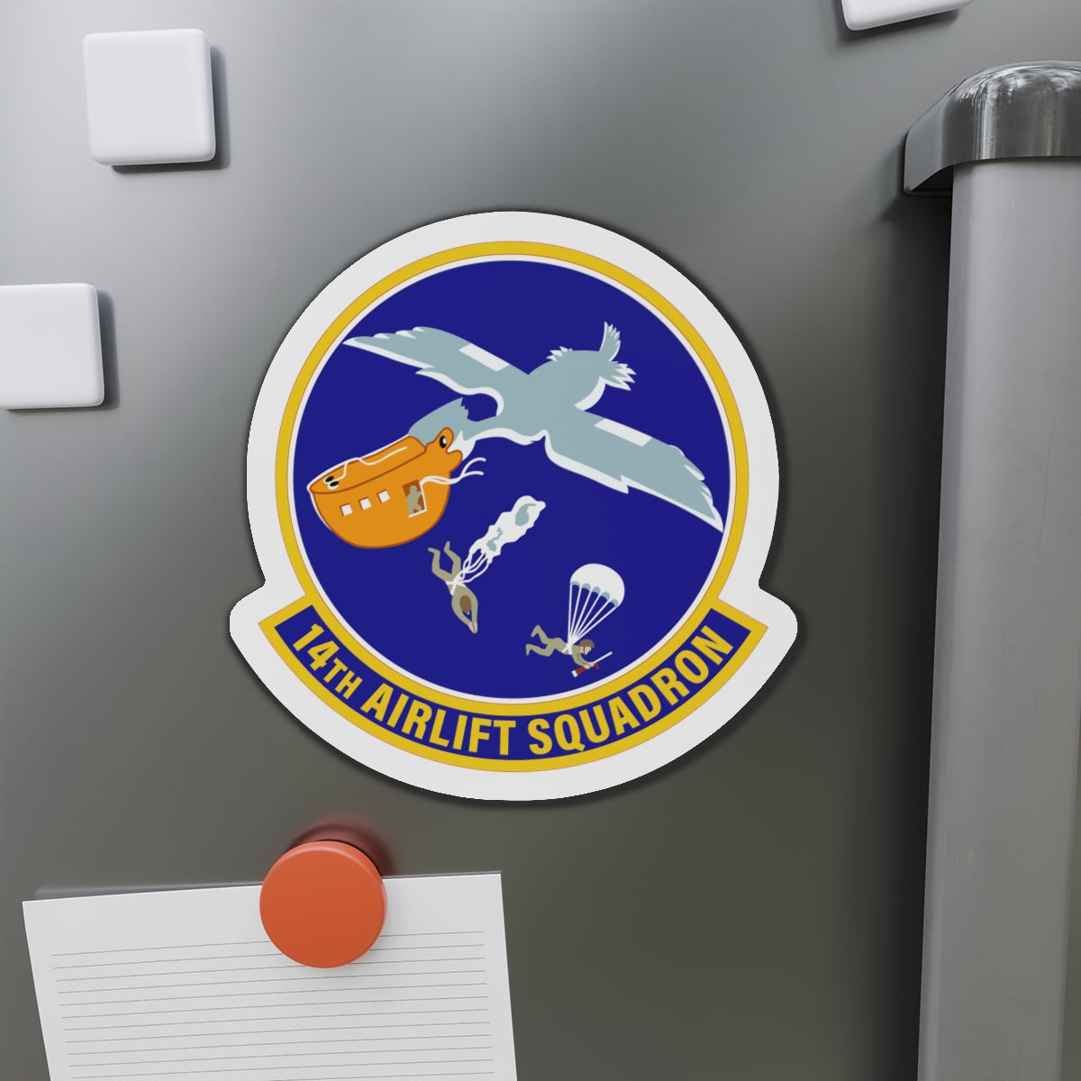 Die-Cut Magnet - USAF - 14th Airlift Squadron wo txt
