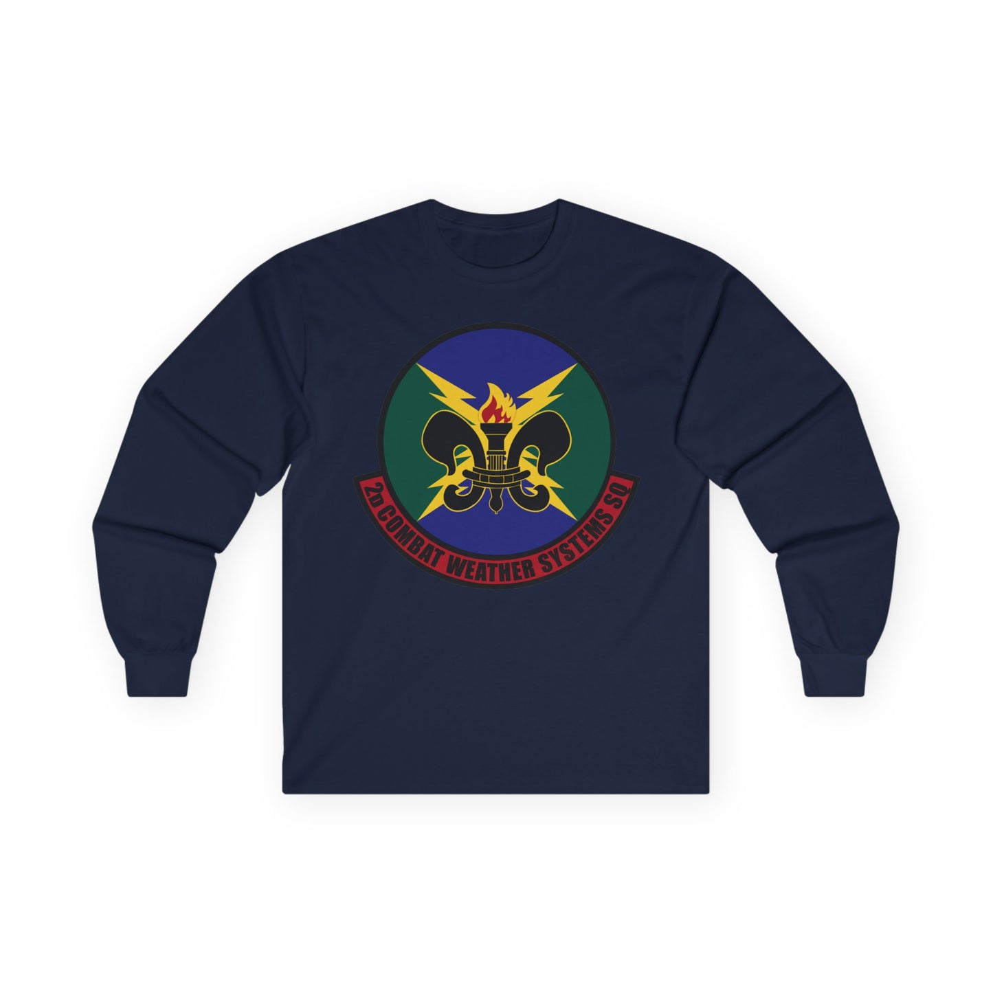 Unisex Ultra Cotton Long Sleeve Tee - USAF - 2d Combat Weather Systems Squadron wo txt