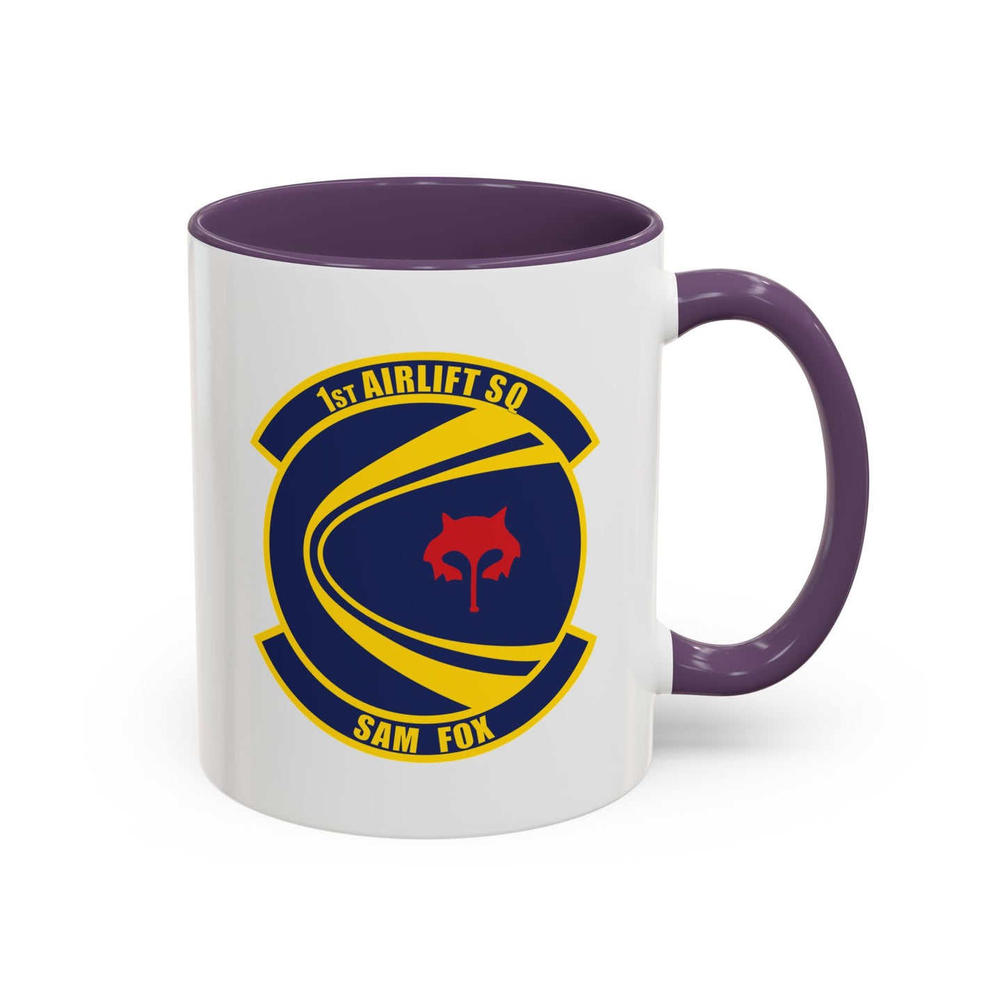 Accent Coffee Mug (11oz & 15oz) - USAF - 1st Airlift Squadron wo txt X 300