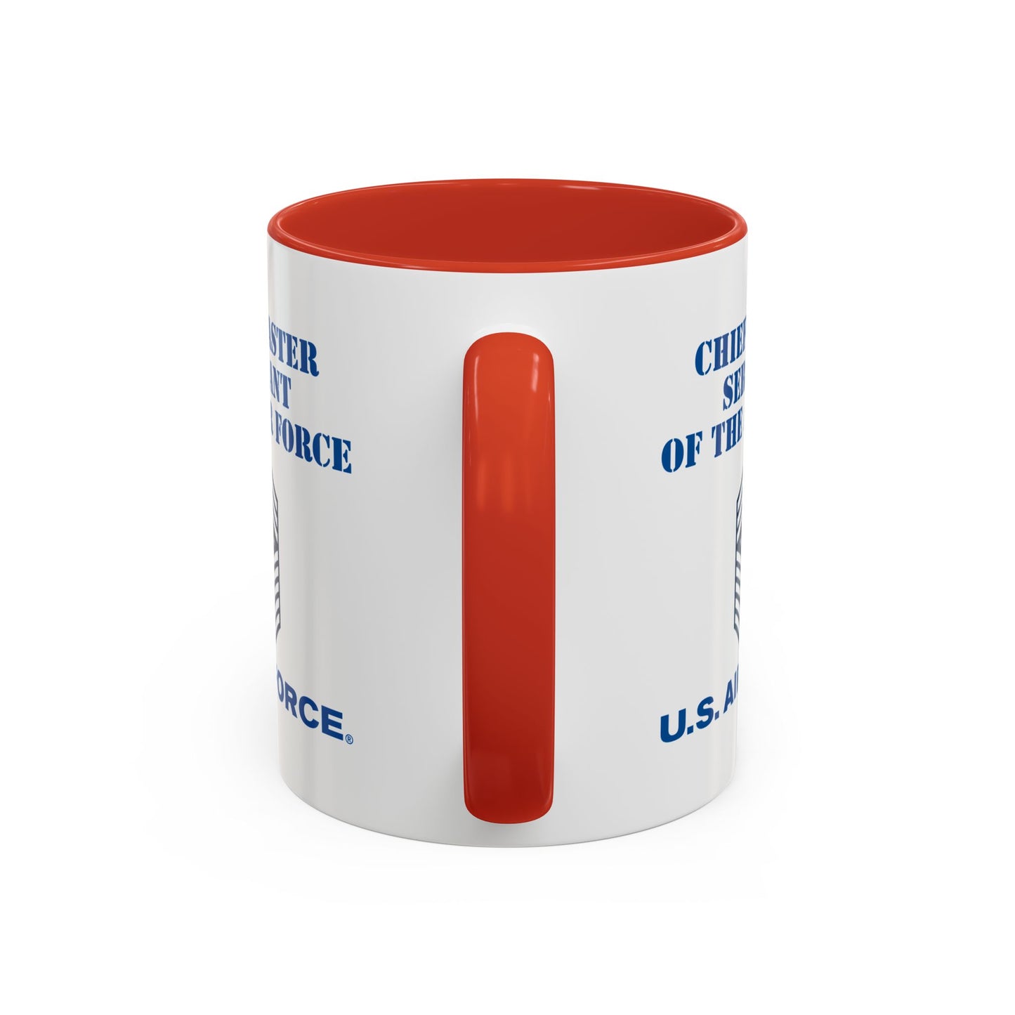 Accent Coffee Mug (11oz & 15oz) - USAF - Chief Master Sergeant of the Air Force (E9d) - US Air Force w Text X 300