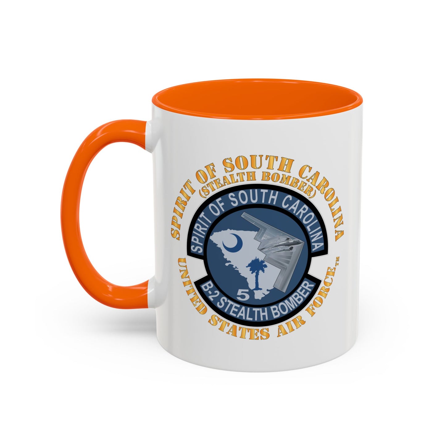 Accent Coffee Mug (11oz & 15oz) - USAF - B2 - Spirit of South Carolina Stealth Bomber X 300