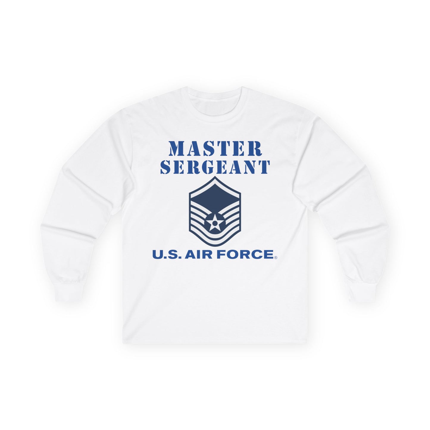 Unisex Ultra Cotton Long Sleeve Tee - USAF - Master Sergeant (E7a) - 2020 - US Air Force w Text X 300