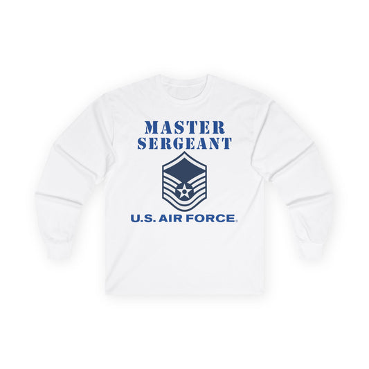 Unisex Ultra Cotton Long Sleeve Tee - USAF - Master Sergeant (E7a) - 2020 - US Air Force w Text X 300