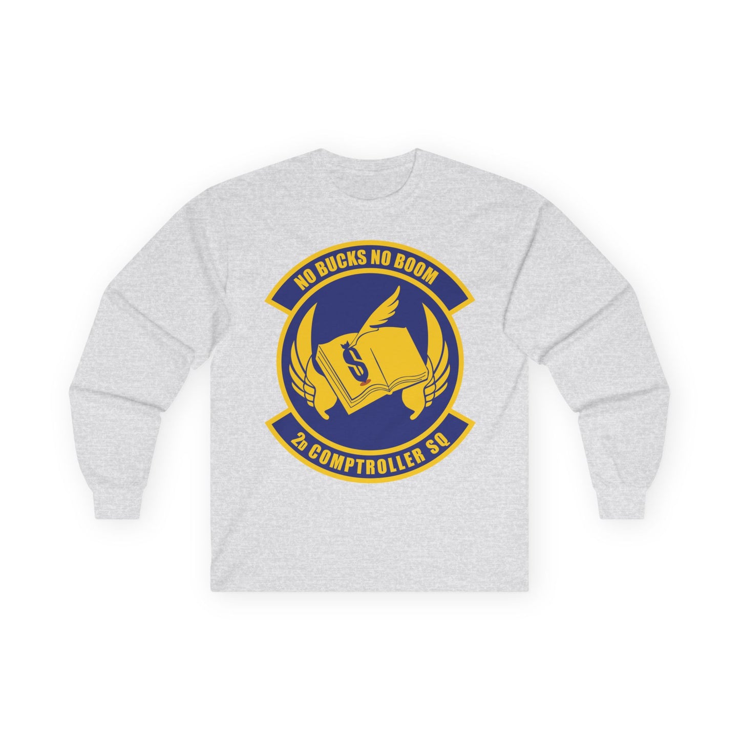 Unisex Ultra Cotton Long Sleeve Tee - USAF - 2nd Comptroller Squadron wo txt