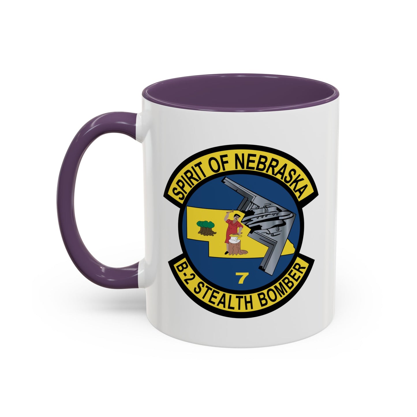 Accent Coffee Mug (11oz & 15oz) - USAF - B2 - Spirit of Nebraska - Stealth Bomber wo txt X 300