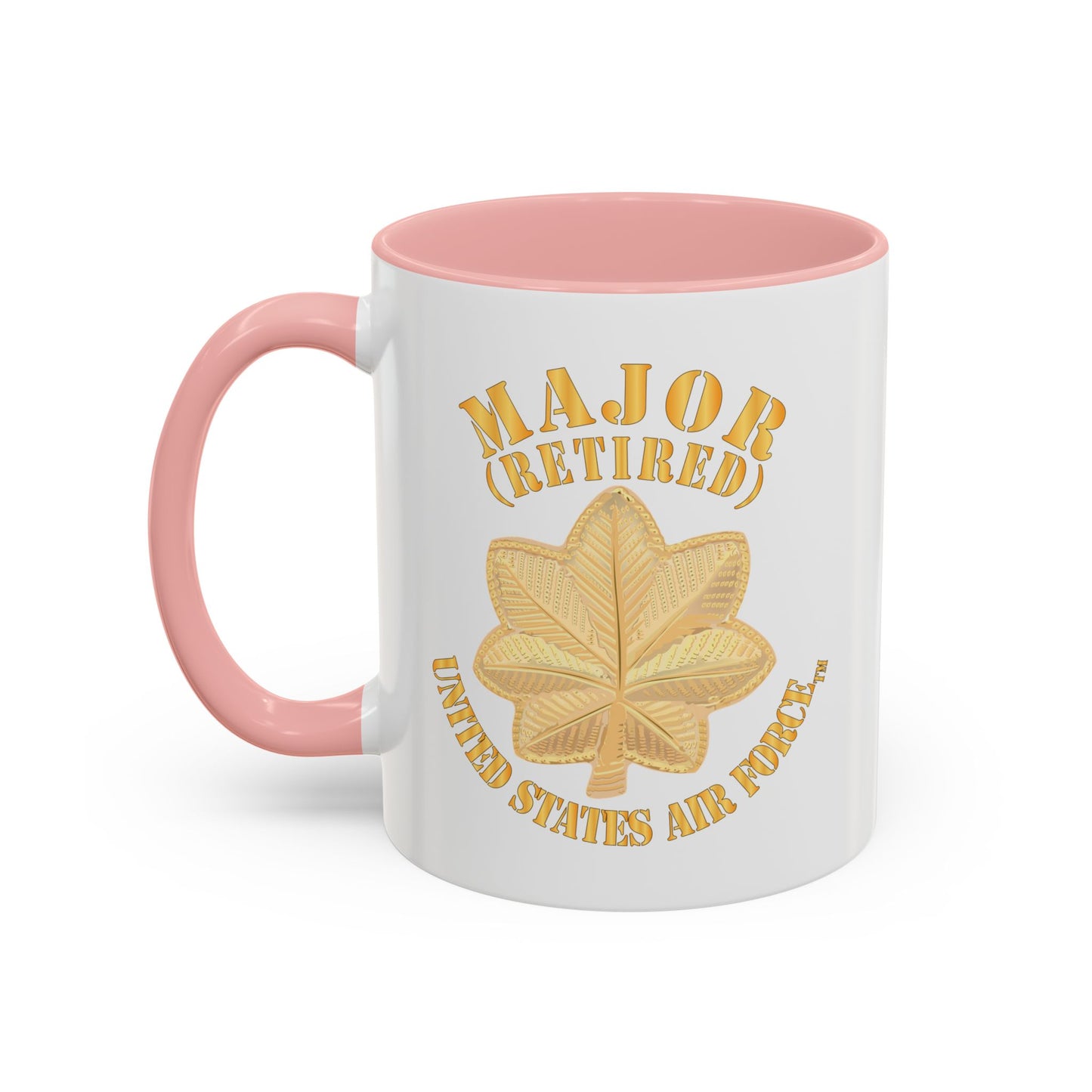 Accent Coffee Mug (11oz & 15oz) - USAF - Major - Retired X 300