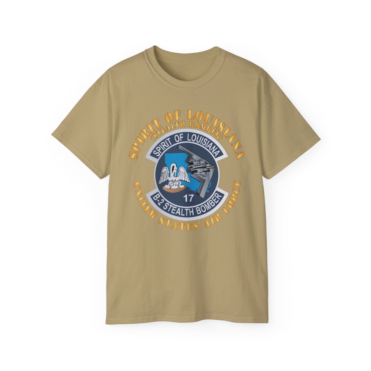 Unisex Ultra Cotton Tee - USAF - B2 - Spirit of Louisiana - Stealth Bomber X 300