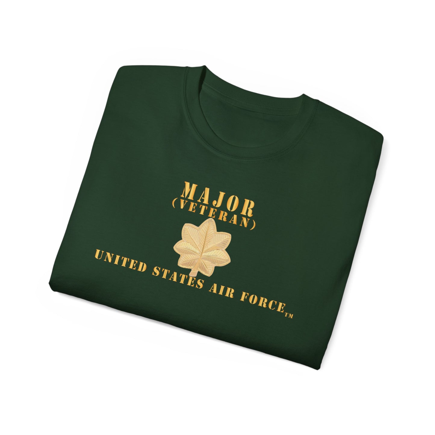 Unisex Ultra Cotton Tee - USAF - Major - MAJ - Veteran X 300