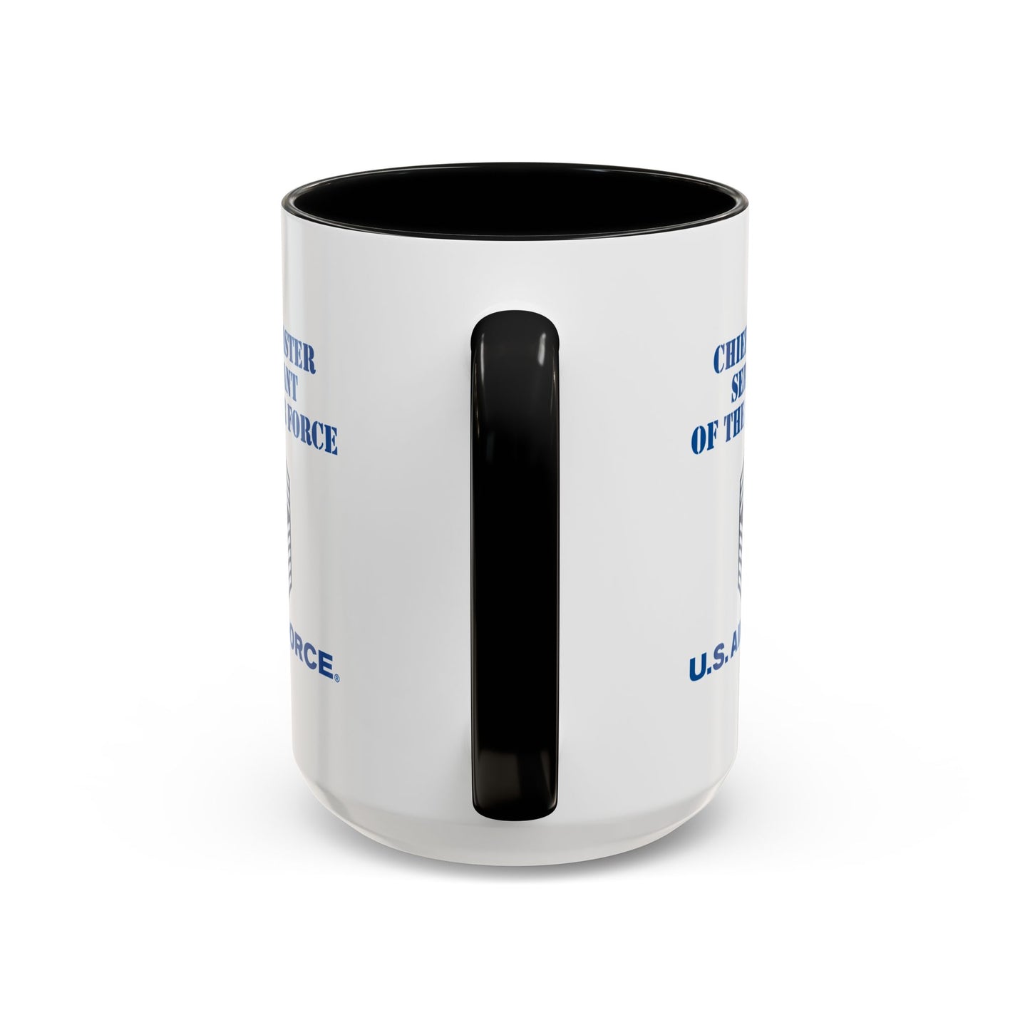 Accent Coffee Mug (11oz & 15oz) - USAF - Chief Master Sergeant of the Air Force (E9d) - US Air Force w Text X 300
