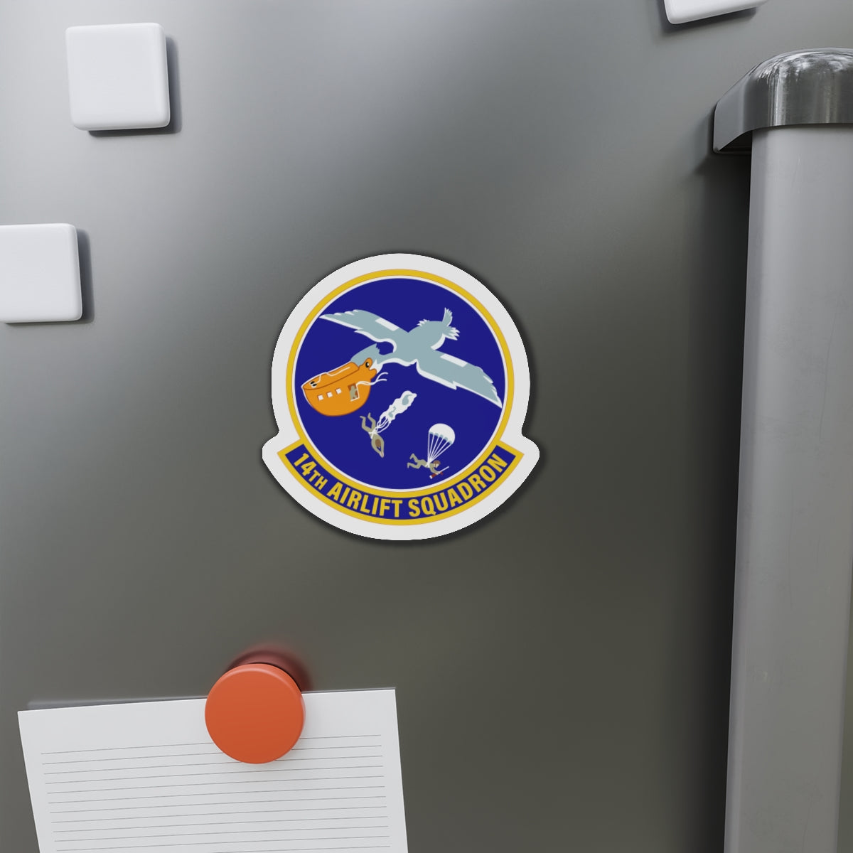 Die-Cut Magnet - USAF - 14th Airlift Squadron wo txt