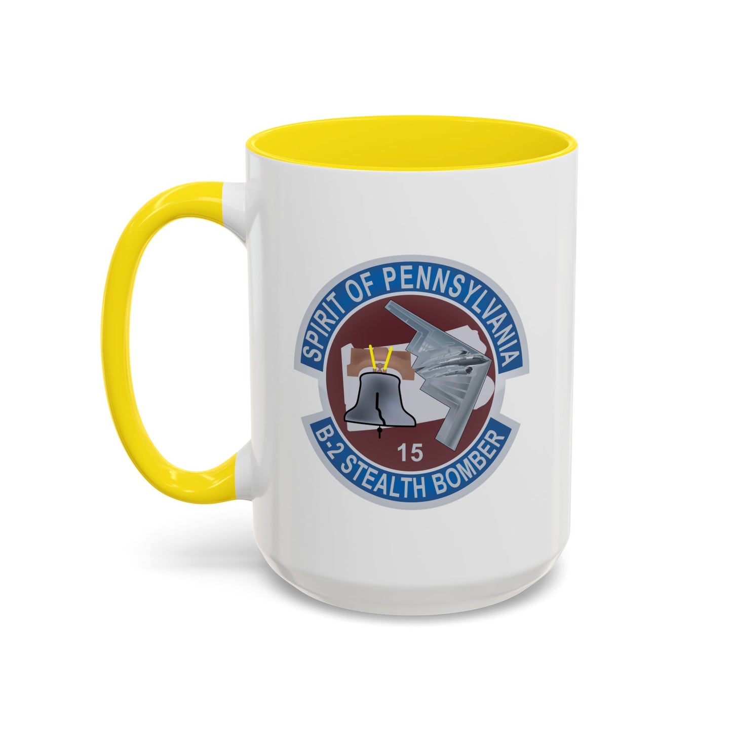 Accent Coffee Mug (11oz & 15oz) - USAF - B2 - Spirit of Pennsylvania Stealth Bomber wo Txt X 300