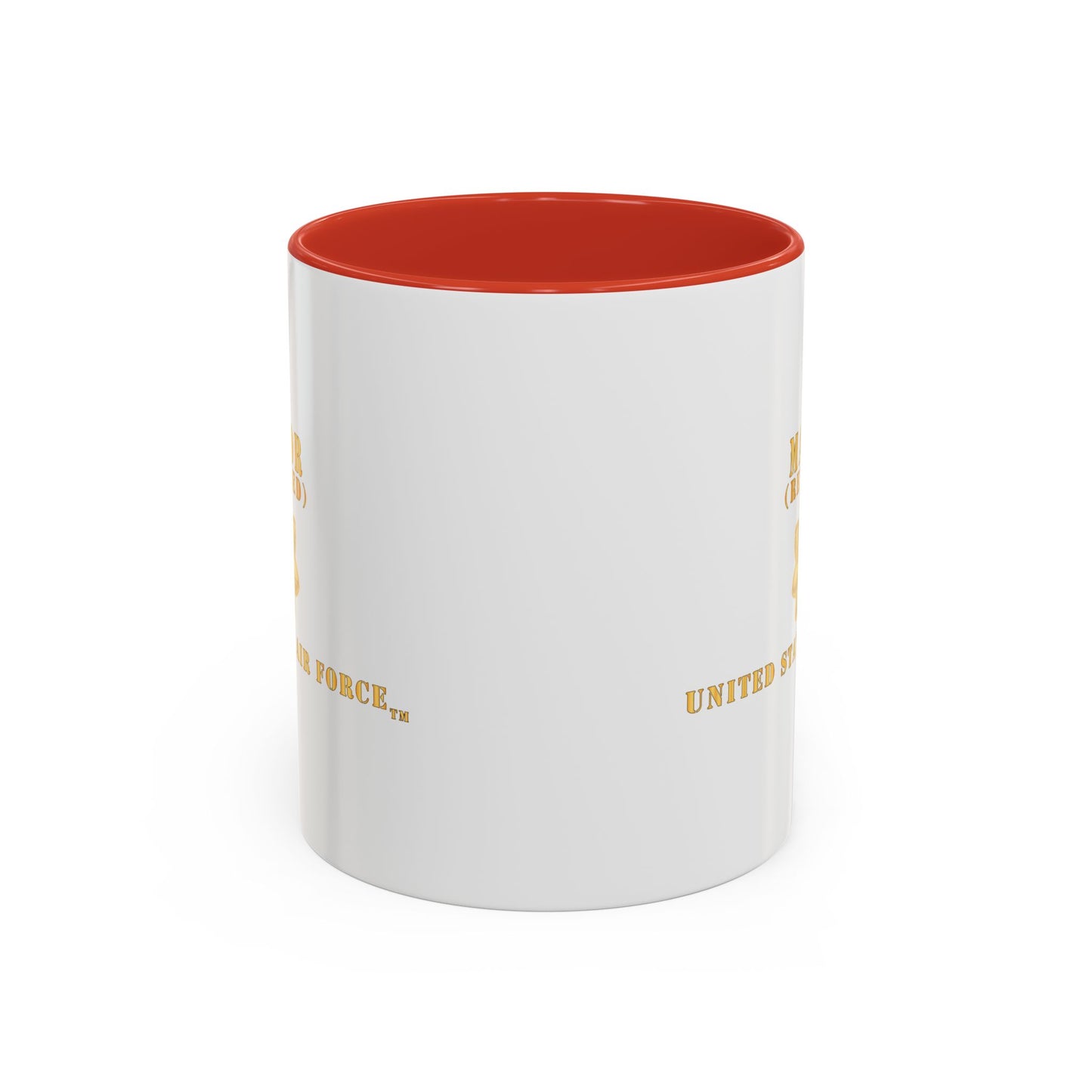 Accent Coffee Mug (11oz & 15oz) - USAF - Major - MAJ - Retired X 300