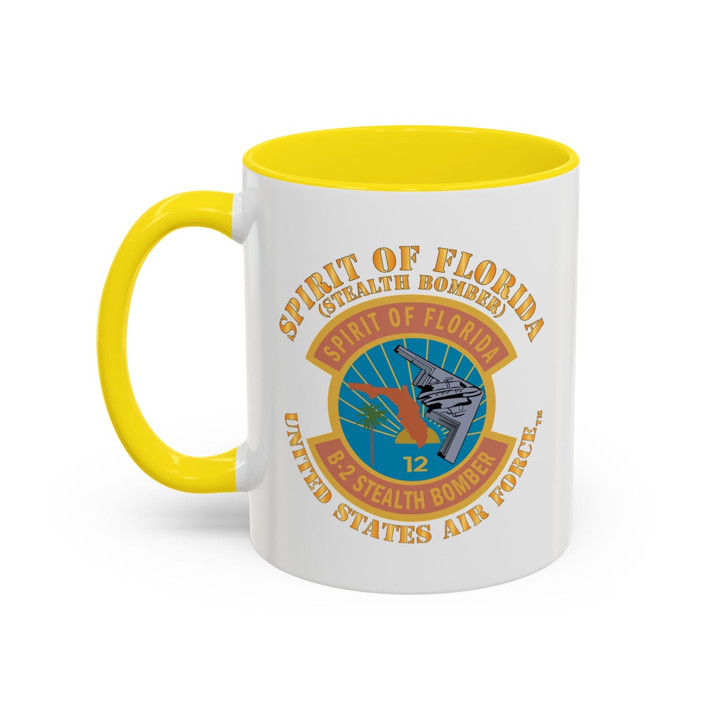 Accent Coffee Mug (11oz & 15oz) - USAF - B2 - Spirit of Florida - Stealth Bomber X 300