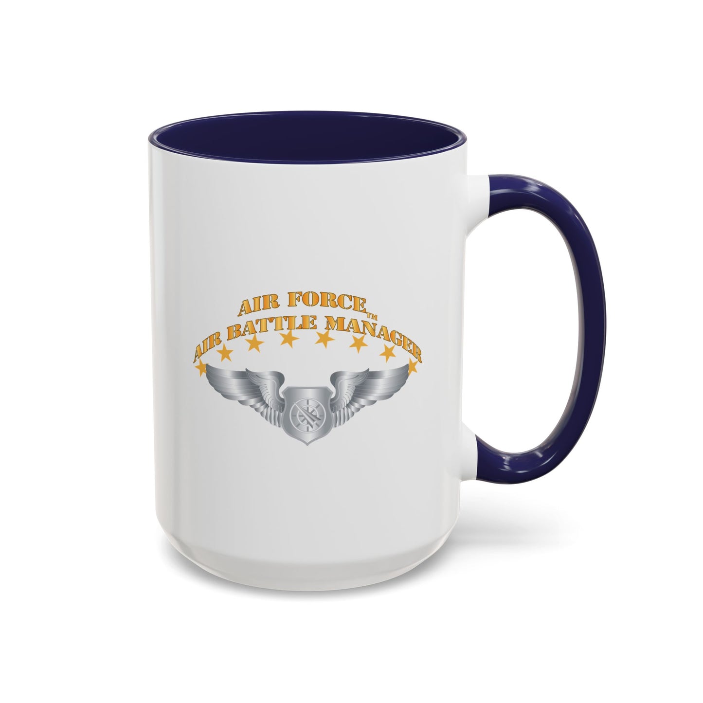 Accent Coffee Mug (11oz & 15oz) - USAF - Air Battle Manager - Basic Wings X 300